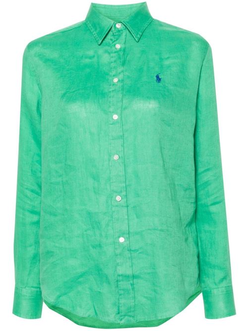 Green linen/flax signature Polo Pony Polo Ralph Lauren | 211920516013